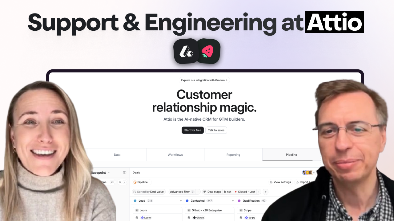 How support and engineering collaborate at Attio