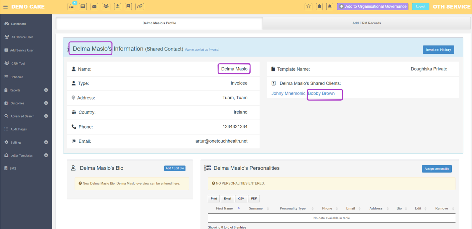 The Client Relationship Management (CRM) Tool Part 4 - Shared Contacts ...