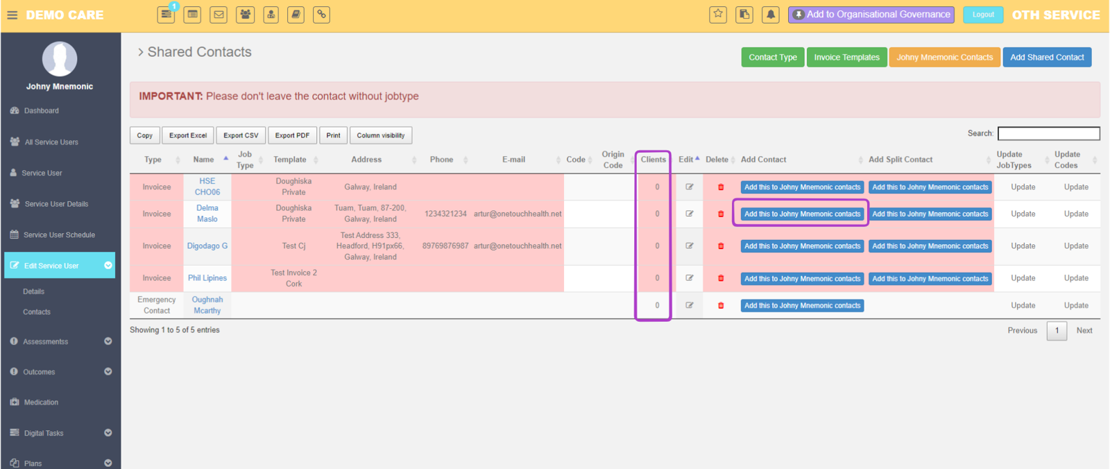The Client Relationship Management (CRM) Tool Part 4 - Shared Contacts ...